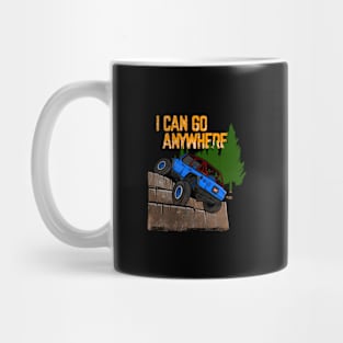 Blue Jeep Flex I Can Go Anywhere Mug